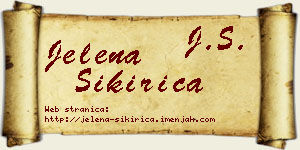 Jelena Sikirica vizit kartica